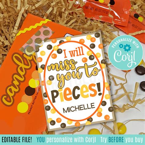 We Will Miss You To Pieces Printable